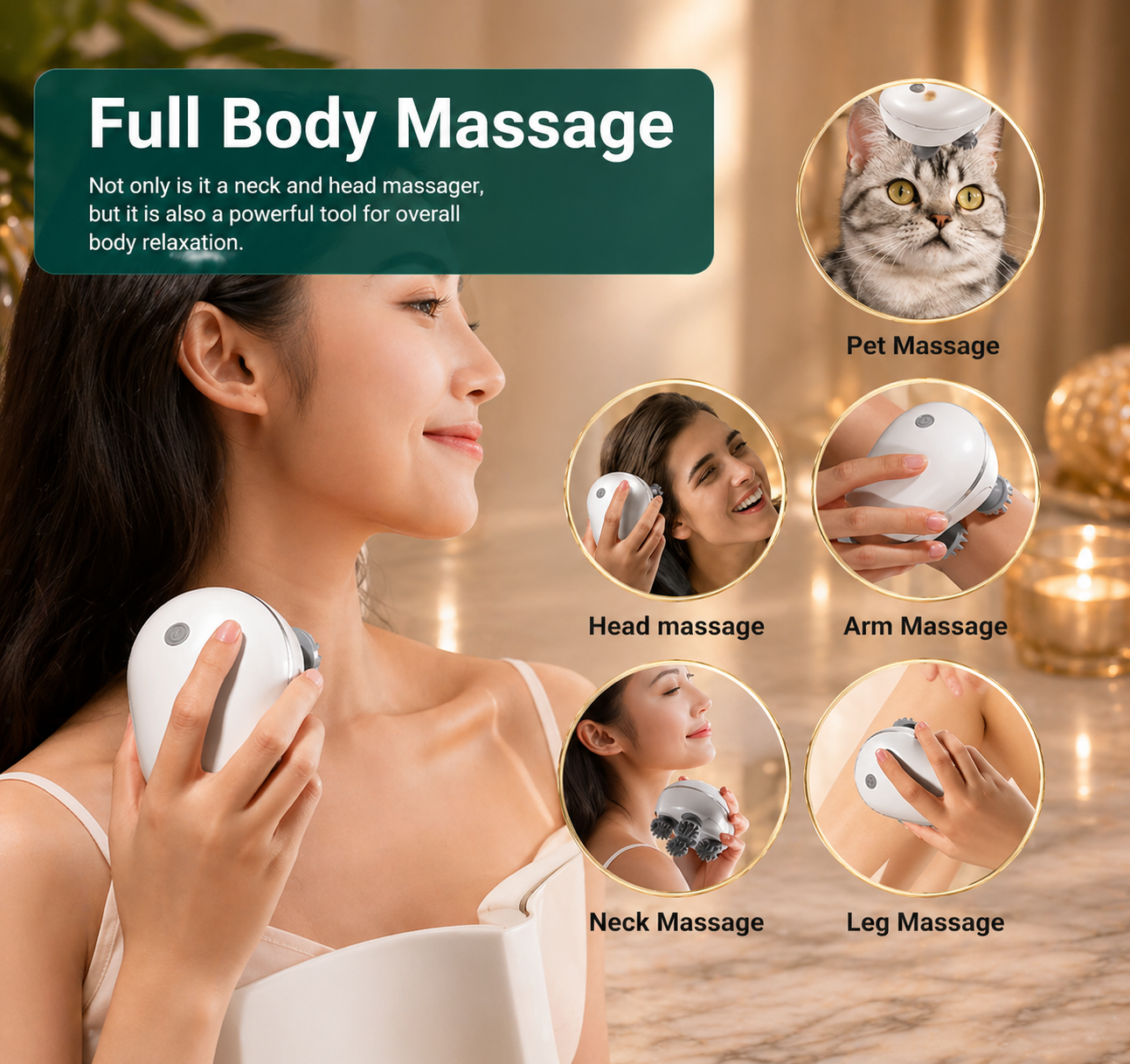 Silicone Electric Head & Scalp Massager