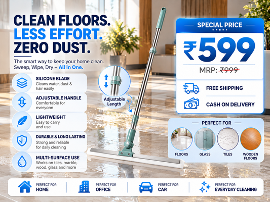 Magic broom silicone floor wiper